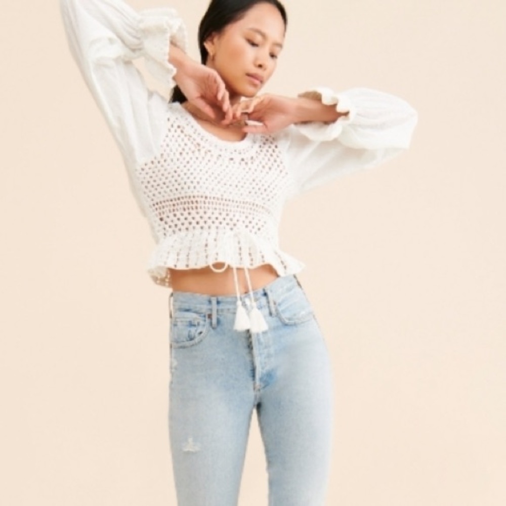 New with tags Free People Peplum Top Size Small